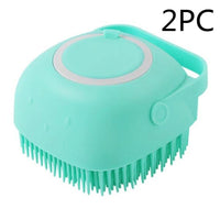 Silicone Dog Bath Massage Gloves Brush Pet Cat Bathroom Cleaning Tool Comb Brush For Dog Can Pour Shampoo Dog Grooming Supplies - Trends Zone