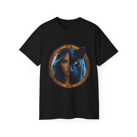 Black Panther & Woman Unisex Ultra Cotton Tee | Perfect for panther Lovers & Everyday Wear - Trends Zone