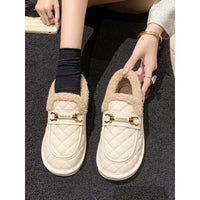 Women's Flat Bottomed Warm And Fluffy Cotton Shoes - Trends Zone