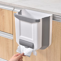 Wall-mounted Foldable Trash Can Household Classification Sundries Container Living Room And Kitchen Toilet - Trends Zone
