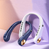 Mini Bladeless Neck Fan | Hands-Free, Rechargeable Air Cooler for Summer Sports & Travel - Trends Zone