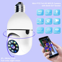 WiFi CAMERA 1080P Bulb 4X Zoom Camera E27 Home 5GWiFi Alarm Monitor - Trends Zone