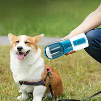 3-in-1 Pet Water Bottle – Food, Water & Waste Bag Dispenser