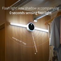 Smart Cabinet Light Clock Timing Sensor Light Removable LED Wardrobe Light Manual Sweep Switch Light - Trends Zone