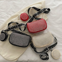 Luxury Rhinestone Shoulder Bag with Mini Purse – Chic Crossbody for Women - Trends Zone