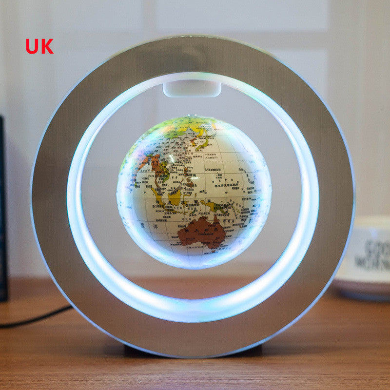 Round LED World Map Floating Globe Magnetic Levitation Light Anti Gravity Magic - Trends Zone