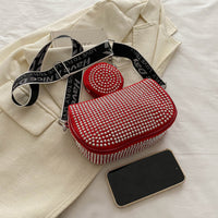 Luxury Rhinestone Shoulder Bag with Mini Purse – Chic Crossbody for Women - Trends Zone