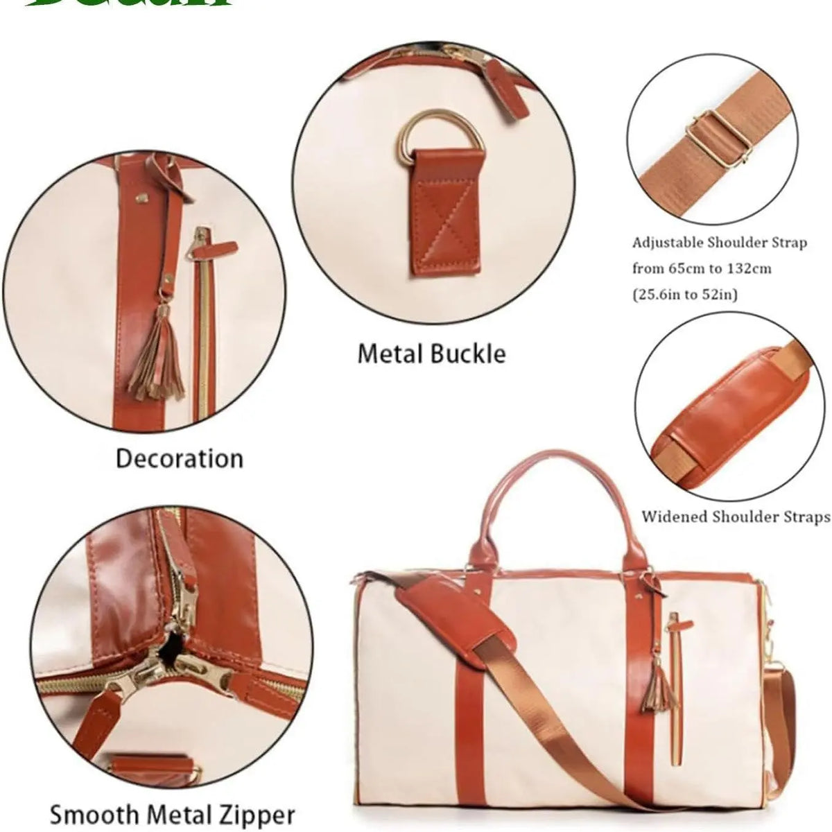 Folding suit bag large capacity women's handbag convenient crossbody travel business luggage bag