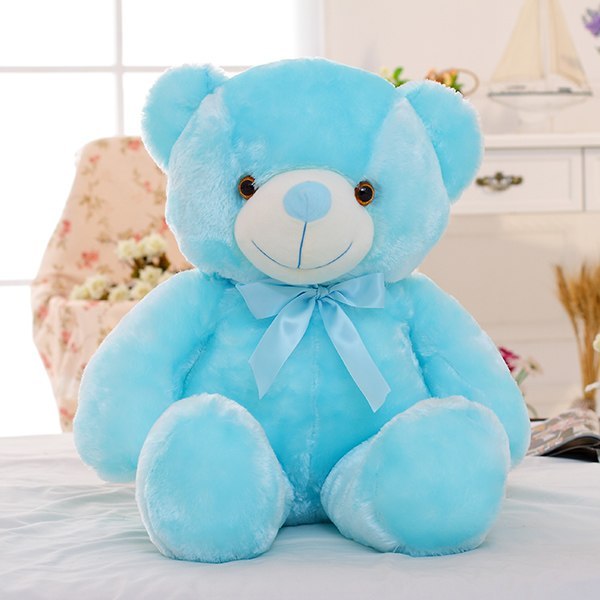 Creative Light Up LED Teddy Bear Stuffed Animals Plush Toy Colorful Glowing Christmas Gift For Kids Pillow - Trends Zone