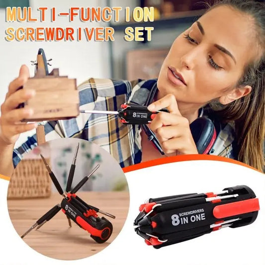8-in-1 LED Screwdriver – Portable Multi-Tool for Cars, Outdoor & Home Repairs - Trends Zone