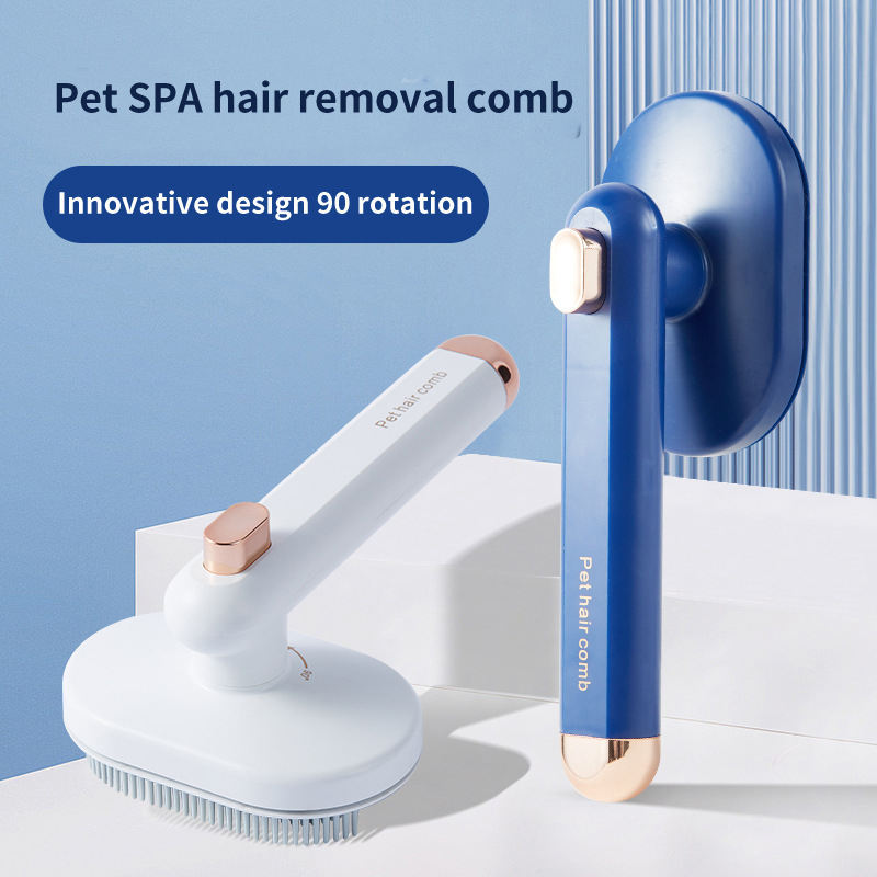 Pet Comb Cat Dog To Remove Floating Hair Pet Hair Brush Hair Removal Artifact Pet Grooming Brush Supplies Self Cleaning Comb Pet Products - Trends Zone