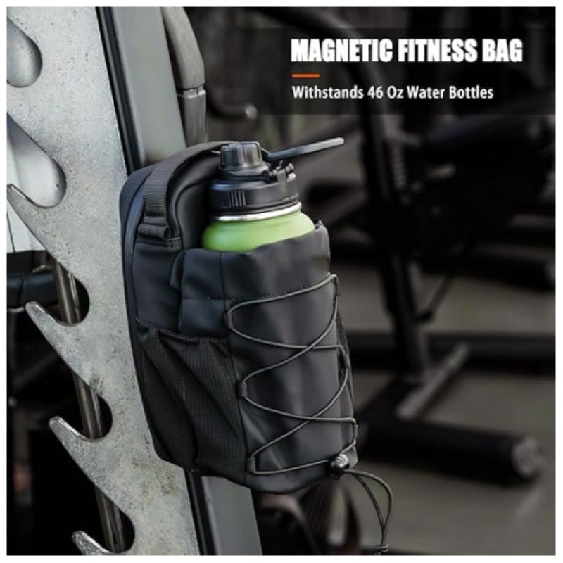 Magnetic bottle sling bag worn crossbody