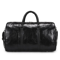 PU travel bag large capacity cylindrical sports fitness bag business casual short trip luggage bag
