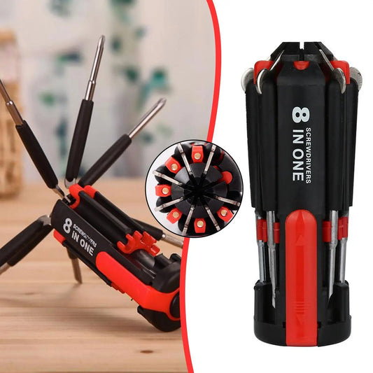 8-in-1 LED Screwdriver – Portable Multi-Tool for Cars, Outdoor & Home Repairs - Trends Zone