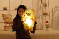 Creative Light Up LED Teddy Bear Stuffed Animals Plush Toy Colorful Glowing Christmas Gift For Kids Pillow - Trends Zone