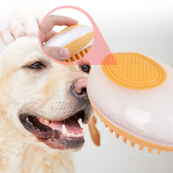 2-in-1 Pet Bath & Massage Brush – Clean & Relax in One Step