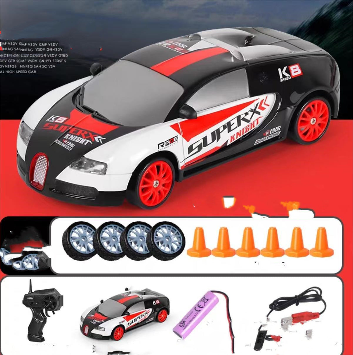 2.4G Drift Rc Car 4WD RC Drift Car Toy Remote Control GTR Model AE86 Vehicle Car RC Racing Car Toy For Children Christmas Gifts - Trends Zone