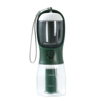 3-in-1 Pet Water Bottle – Food, Water & Waste Bag Dispenser