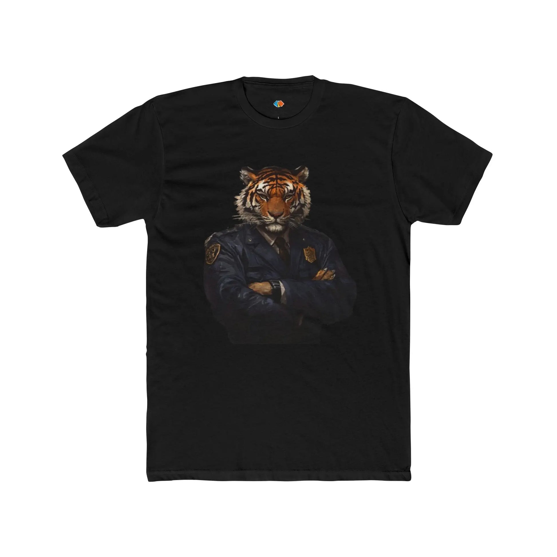 Tiger Police Crew Tee - Unisex Cotton T-Shirt - Trends Zone