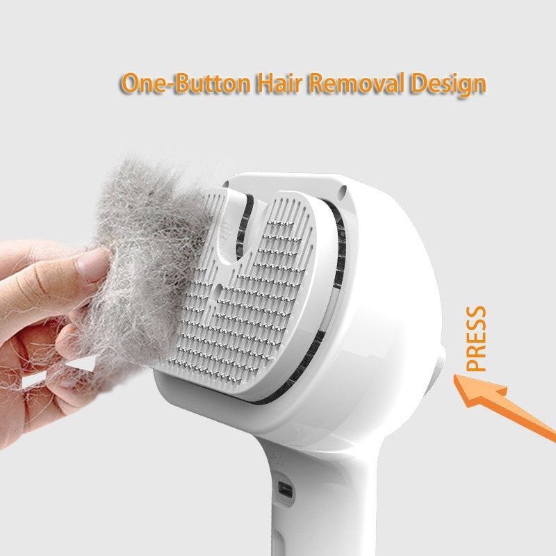 Pet Comb Self Cleaning Pets Hair Remover Brush For Dogs Grooming Tools Dematting Comb Built-in Mist Humidifier Pet Products - Trends Zone