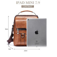 Casual Men Shoulder Bag Vintage Crossbody Bags High Quality Male Bag PU Leather Handbag Capacity Men Messenger Bags Tote Bag