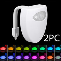 Motion Sensor Toilet Night Light | 8-Color LED, Battery Powered, Fits Any Toilet - Trends Zone