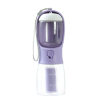 3-in-1 Pet Water Bottle – Food, Water & Waste Bag Dispenser