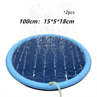 Non-Slip Splash Pad For Kids And Pet Dog Pool Summer Outdoor Water Toys Fun Backyard Fountain Play Mat - Trends Zone