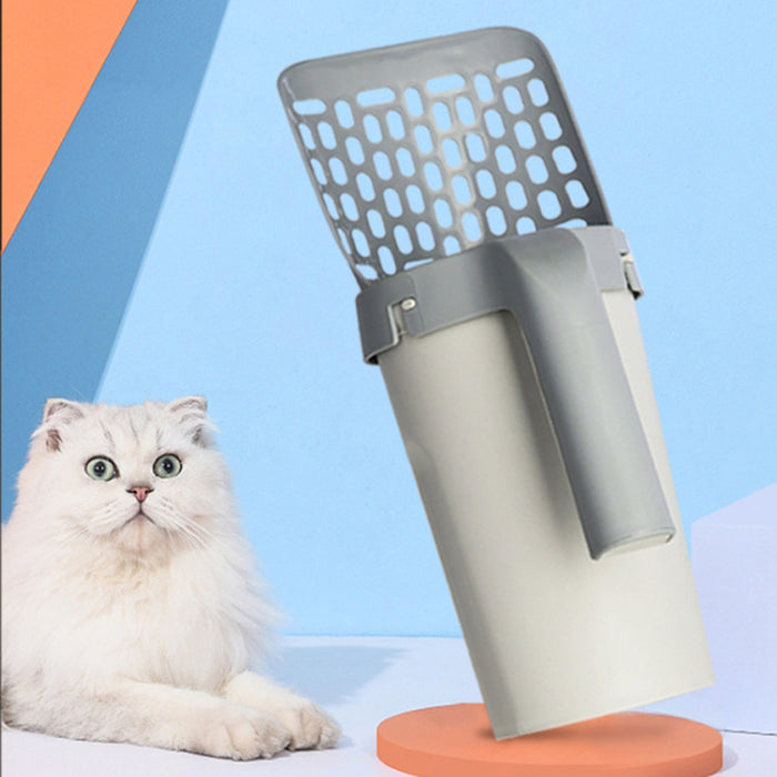 Cat Litter Scoop with Built-In Waste Box – Easy Clean-Up Tool - Trends Zone