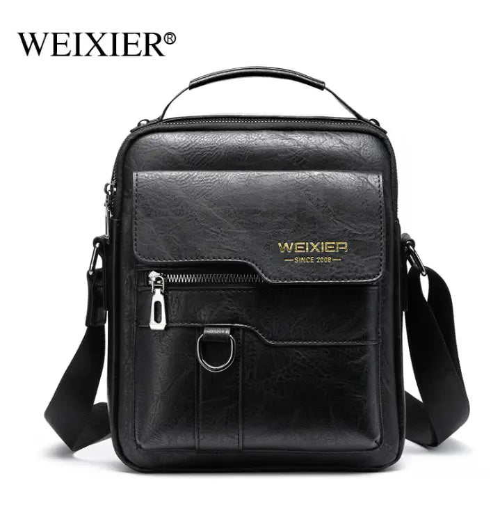 Casual Men Shoulder Bag Vintage Crossbody Bags High Quality Male Bag PU Leather Handbag Capacity Men Messenger Bags Tote Bag