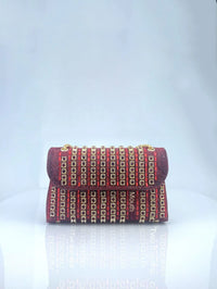New Elegant Evening Dress Style Brooch-Adorned Clutch Bag with Rhinestones Chain Strap and Cheongsam Design for Formal Occasions