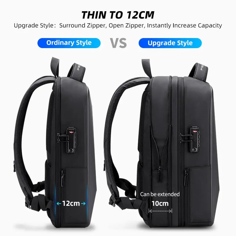 Anti-Theft Waterproof Laptop Backpack with USB Charging