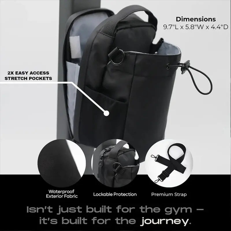 Magnetic Sling Bag – Gym, Travel & Work