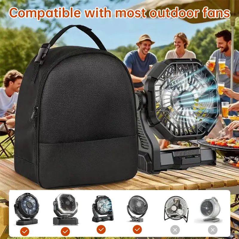 Camping Fan Carry Bag, Portable Fan Storage Pouch, Outdoor Fan Protector Cover