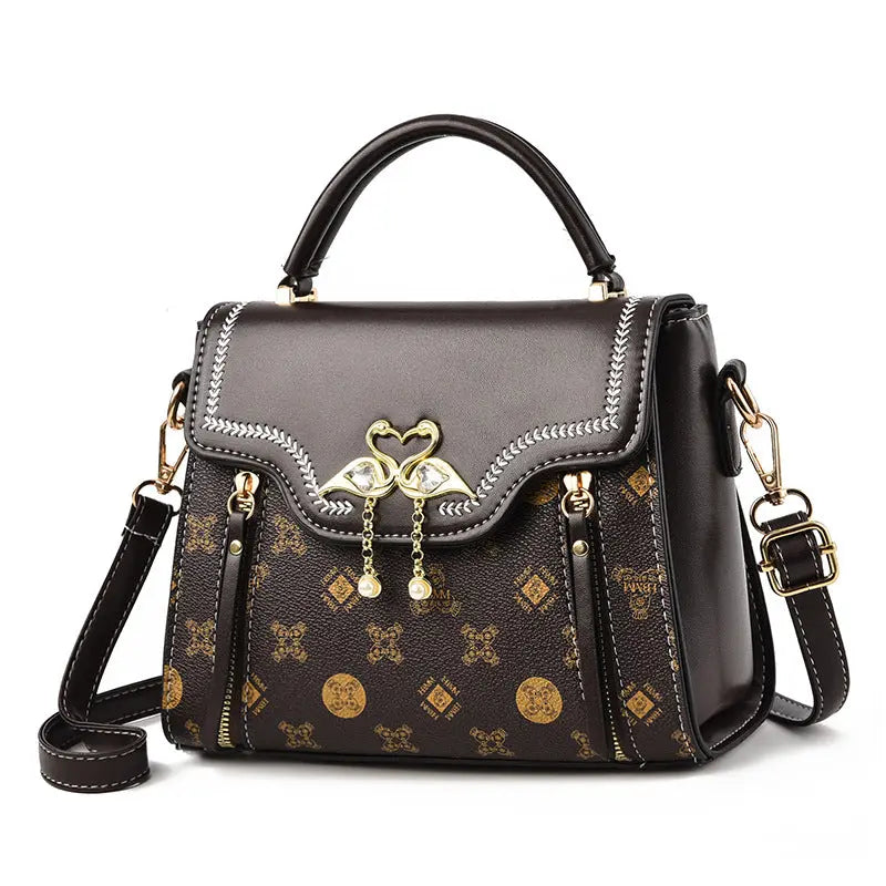 Crossbody handbag small square bag women's bag