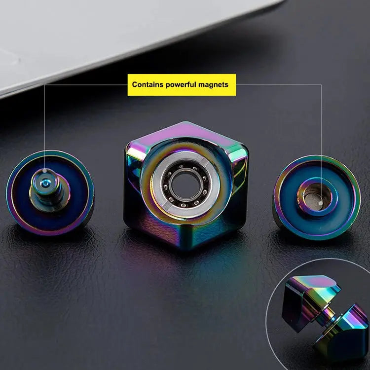 Fidget Spinner Dice Cube – Quiet Metal Desk Toy