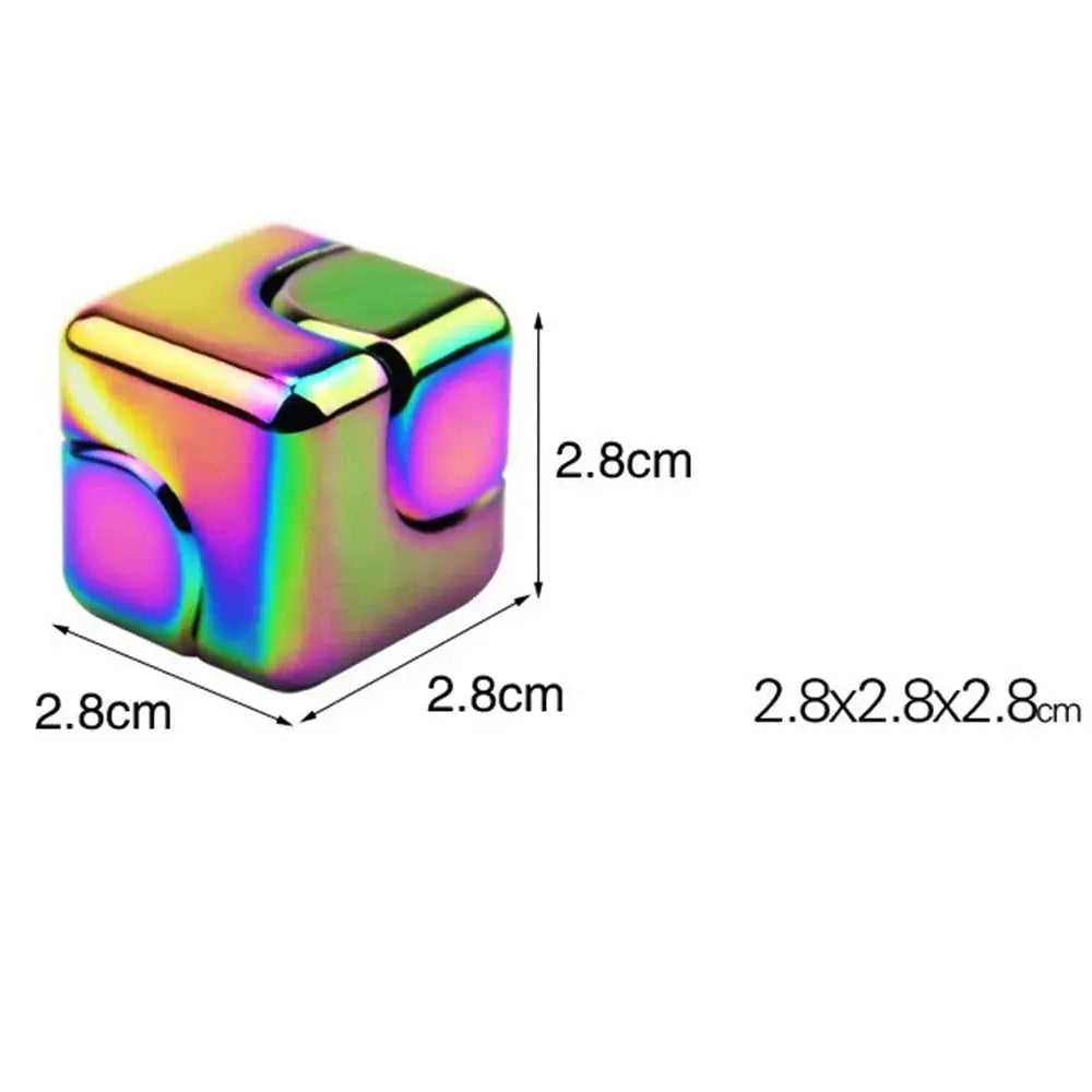Fidget Spinner Dice Cube – Quiet Metal Desk Toy
