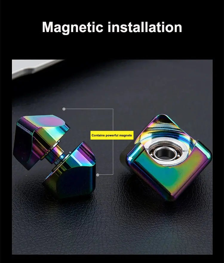 Fidget Spinner Dice Cube – Quiet Metal Desk Toy