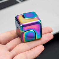 Fidget Spinner Dice Cube – Quiet Metal Desk Toy