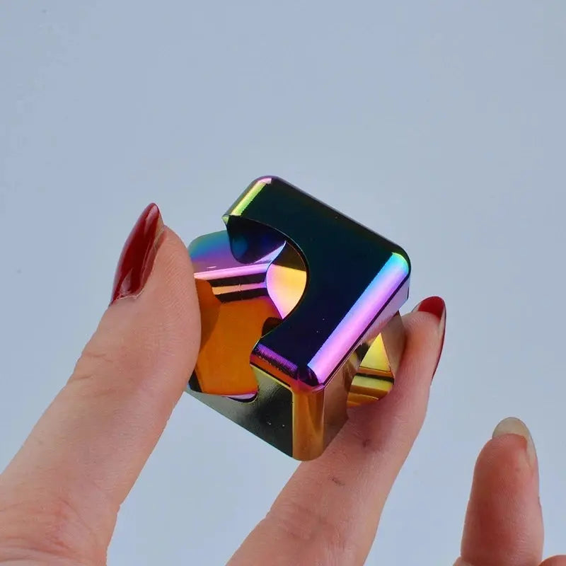 Fidget Spinner Dice Cube – Quiet Metal Desk Toy
