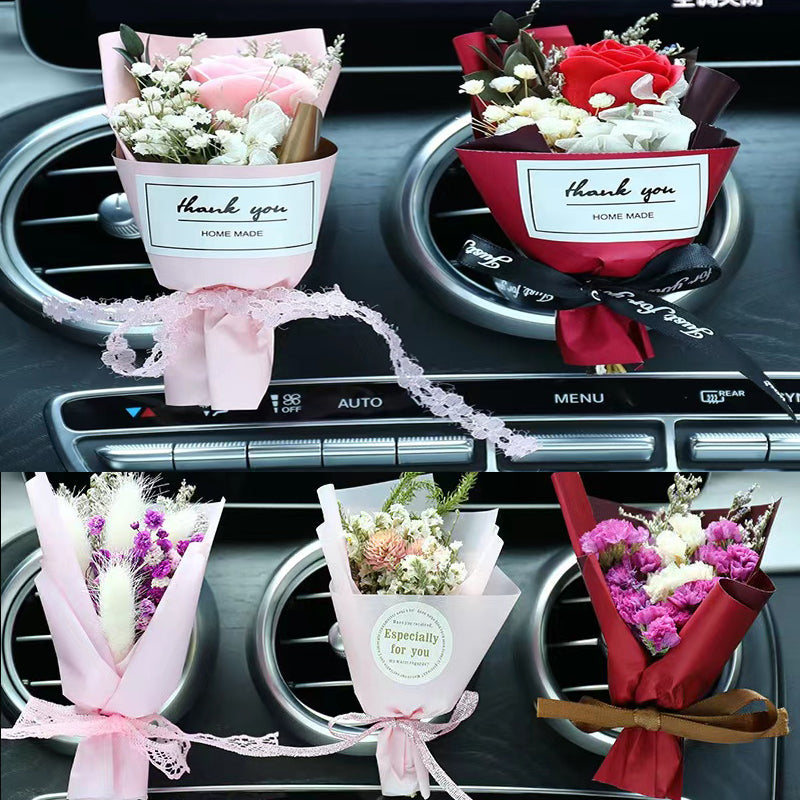 Universal Car Air Outlet Air Freshener Auto Dried Flower Fragrance Perfume Diffuser Automobiles Interior Decoration Accessories
