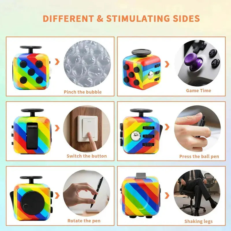 Fidget Cube – 8 Styles, Pocket-Size Desk Toy