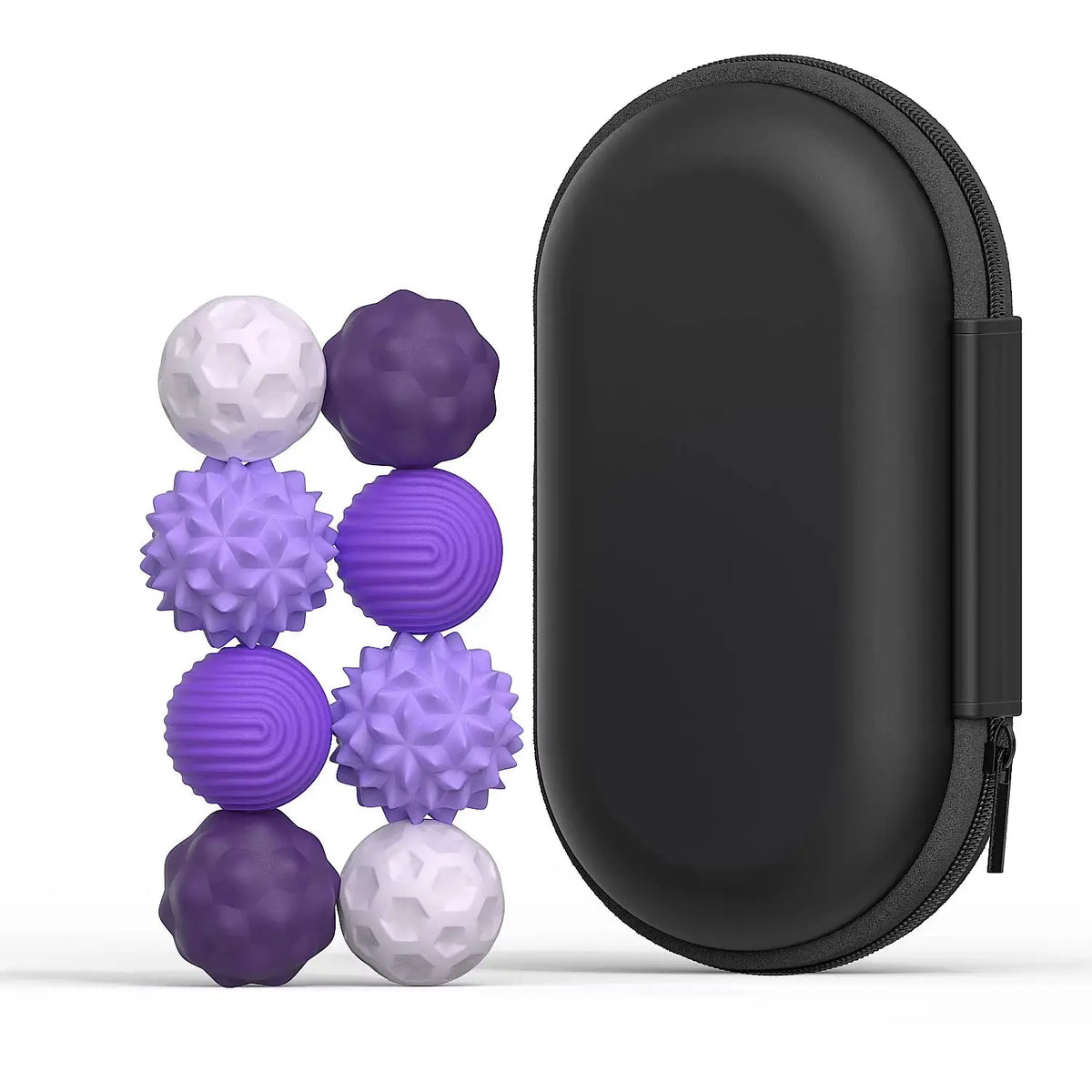 Magnetic Fidget Balls – Silicone Set with Carry Case