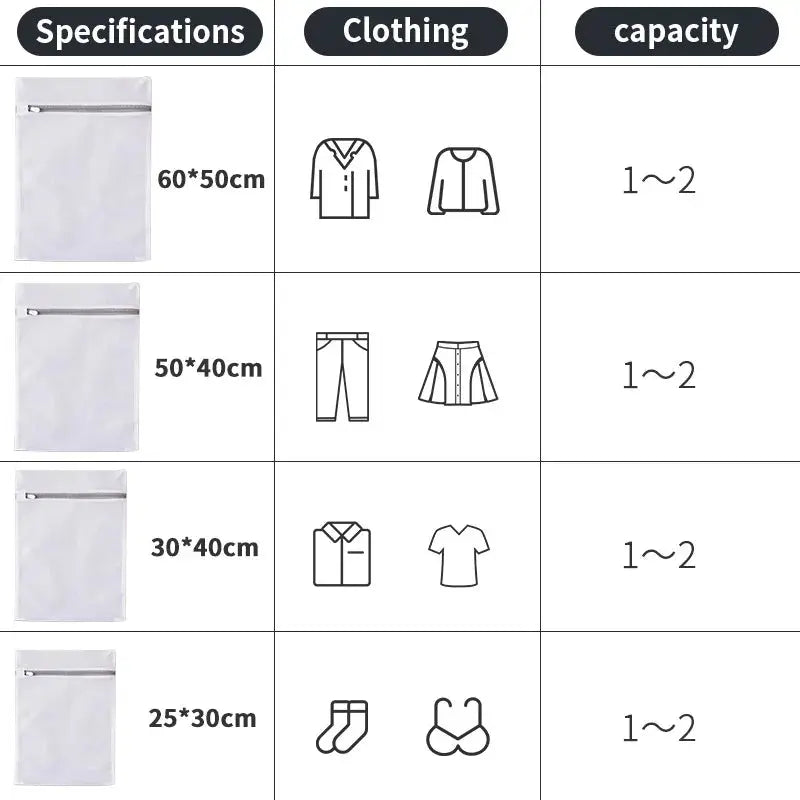 Fine Net Laundry Bag Clothing Care Washing Machines Dirty Laundry Basket Travel Shoes Mesh Bags Woman Bra Clothes Organizer - Trends Zone