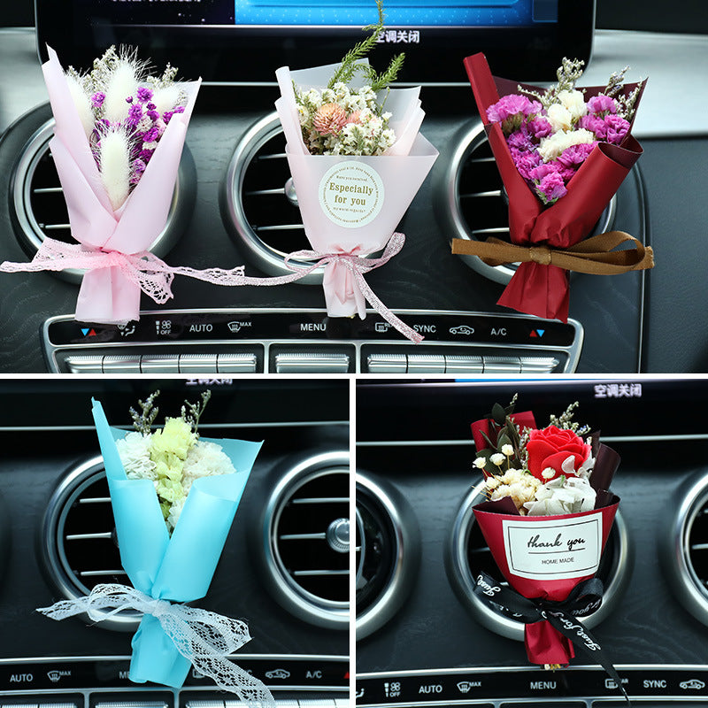Universal Car Air Outlet Air Freshener Auto Dried Flower Fragrance Perfume Diffuser Automobiles Interior Decoration Accessories