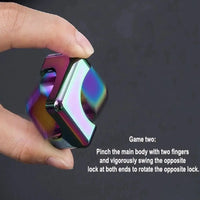Fidget Spinner Dice Cube – Quiet Metal Desk Toy