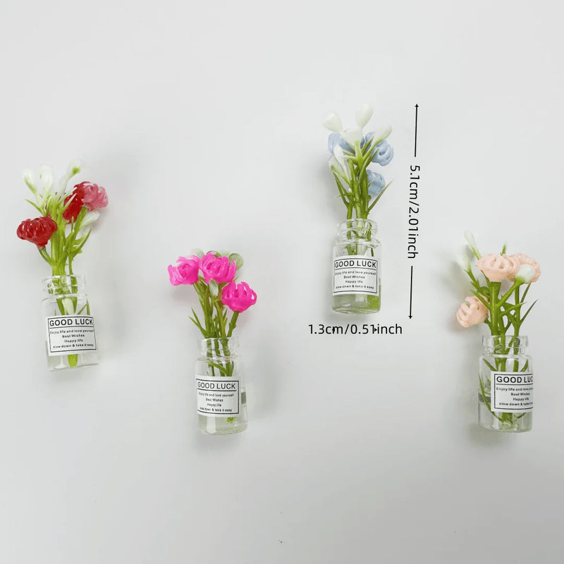 Mini Magnetic Vase Fridge Magnets (8PCS) Cute 3D Kitchen Decor & Gift - Trends Zone