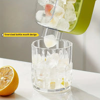 Ice Cube Tray Large Capacity Water Bottle Combo with Lid Flexible Transparent Plastic Mold