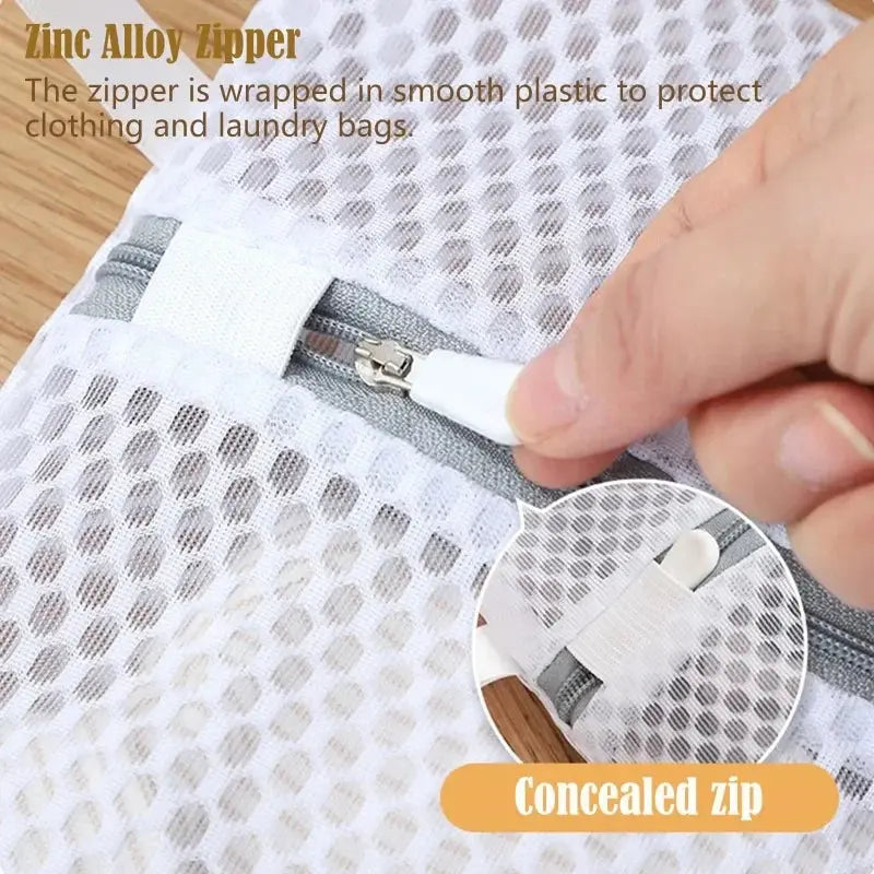 Fine Net Laundry Bag Clothing Care Washing Machines Dirty Laundry Basket Travel Shoes Mesh Bags Woman Bra Clothes Organizer - Trends Zone