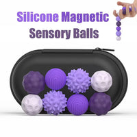 Magnetic Fidget Balls – Silicone Set with Carry Case